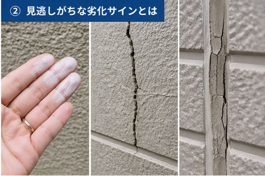 見逃しがちな劣化サインとは