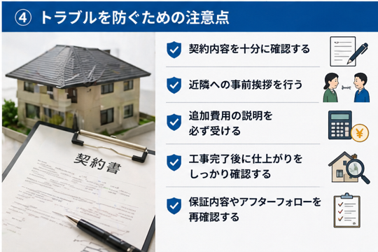 トラブルを防ぐための注意点