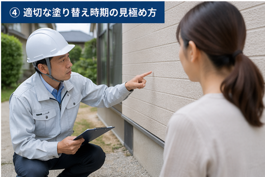 適切な塗り替え時期の見極め方