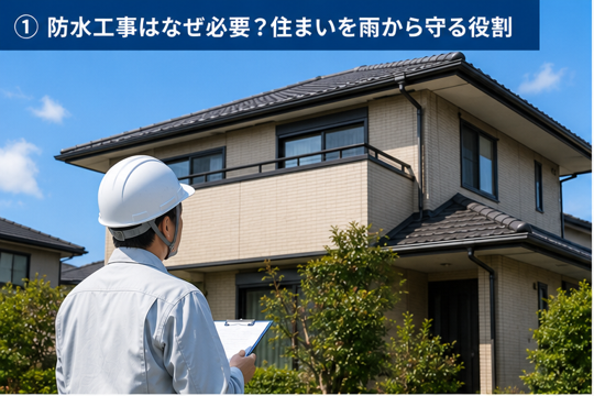 防水工事はなぜ必要？住まいを雨から守る役割