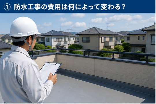 防水工事の費用は何によって変わる？