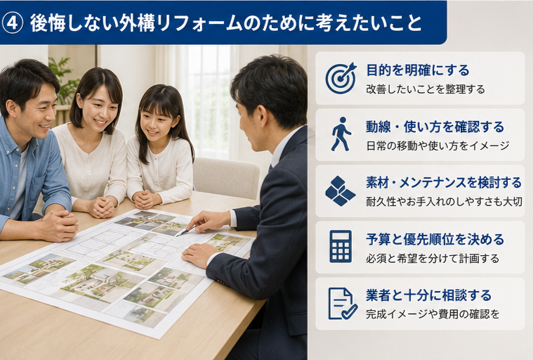 後悔しない外構リフォームのために考えたいこと