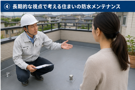 長期的な視点で考える住まいの防水メンテナンス